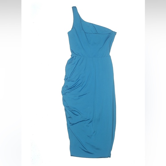 Superdown Alanie Maxi Dress in Aqua Size Small - Picture 6 of 9